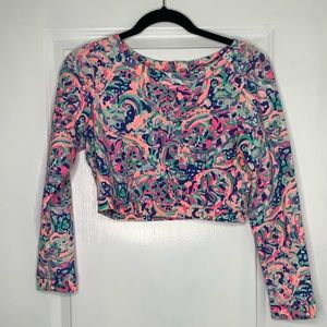 Lily Pulitzer boca chica crop top and skirt set!
